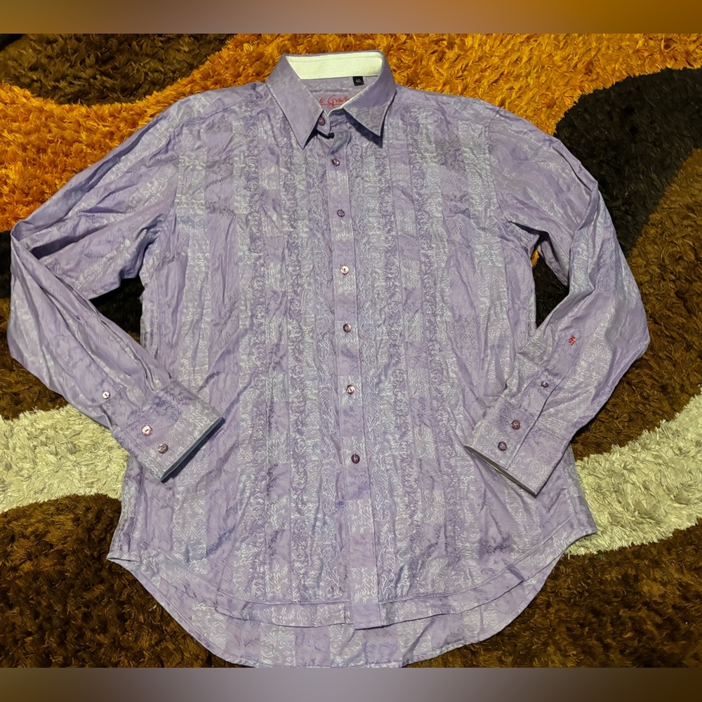 Robert Graham, Gorgeous, Lavender, Printed, Button Down, Shirt